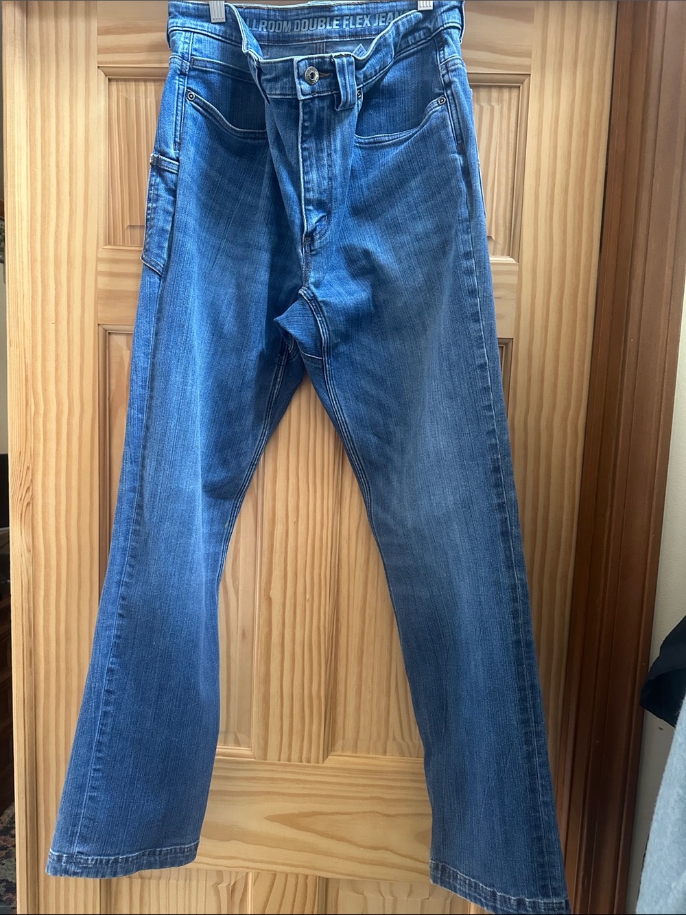 Duluth Trading Co. Ballroom Double Flex Blue Jeans